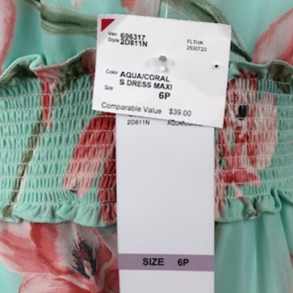 Floral Print Dress Summer Sz 6P - Picture 9 of 10